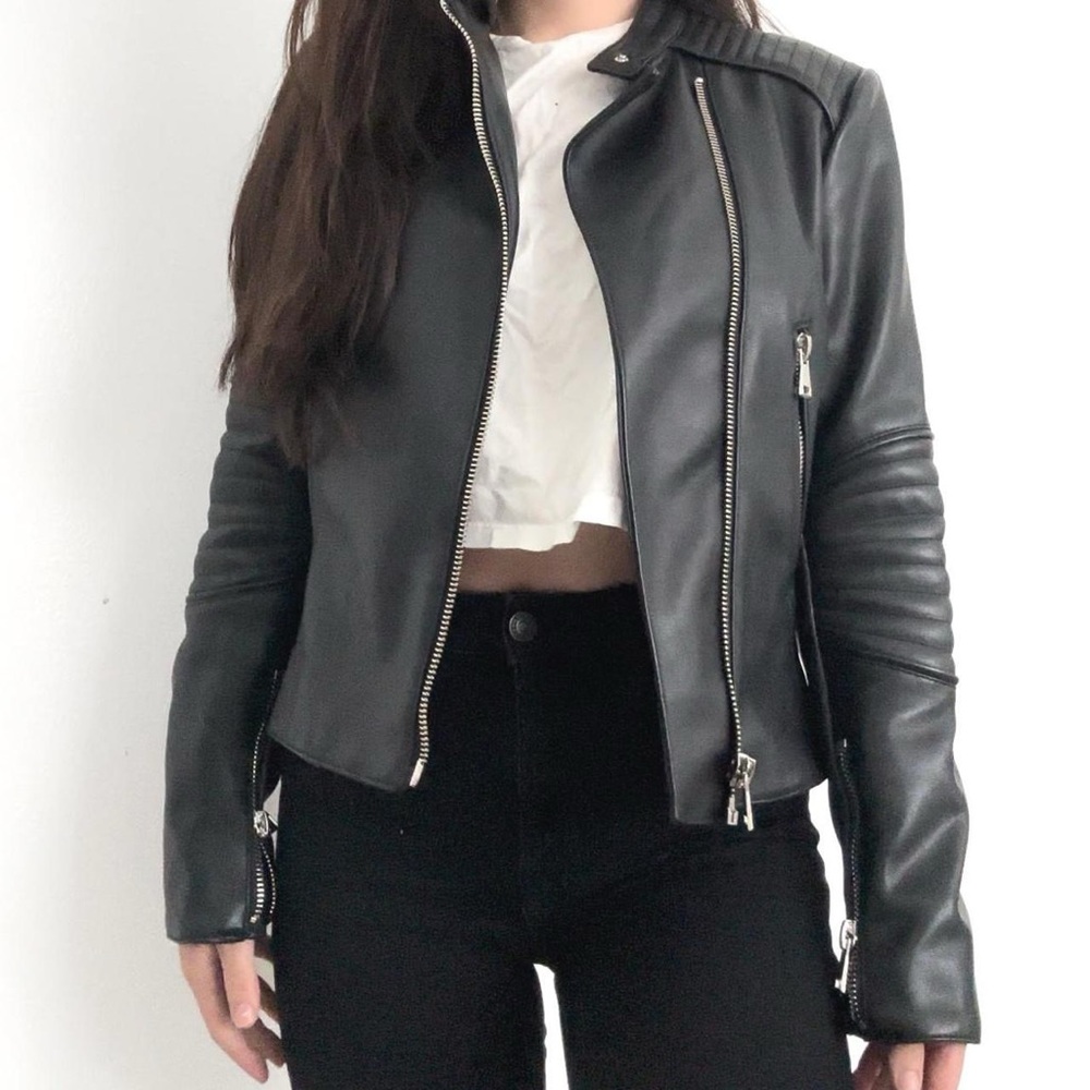Zara leather jacket